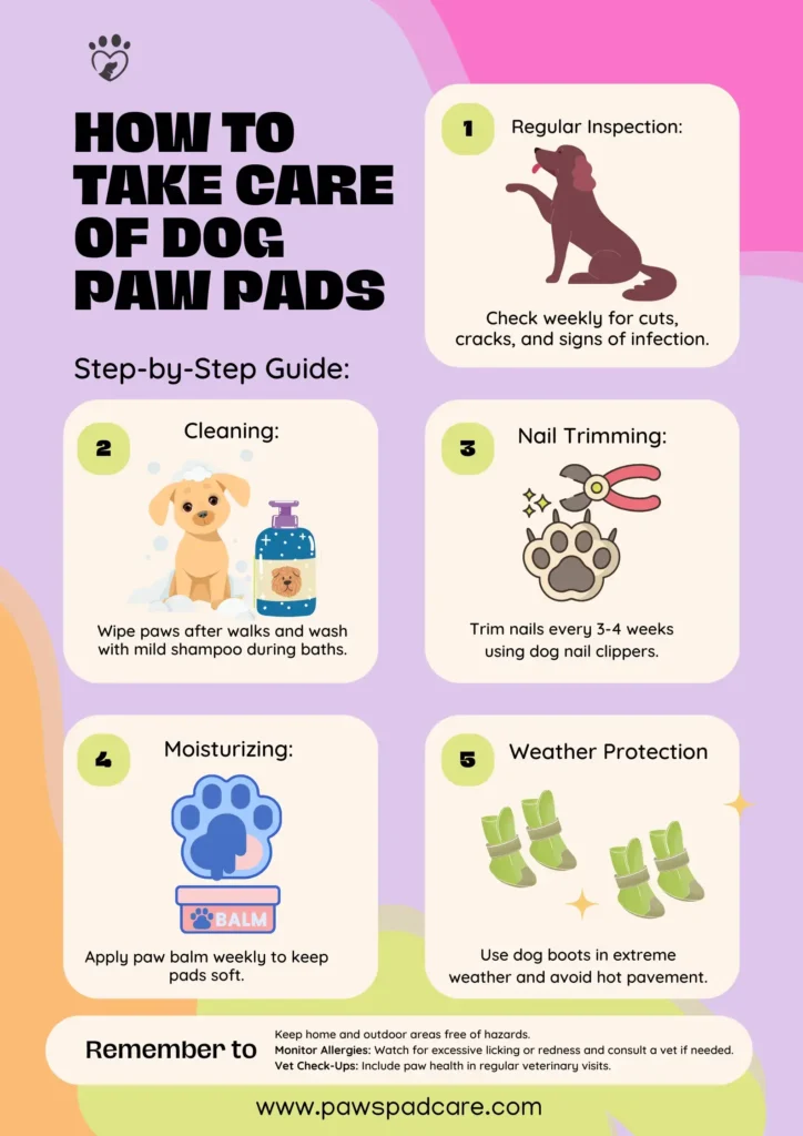 dog paw pads care